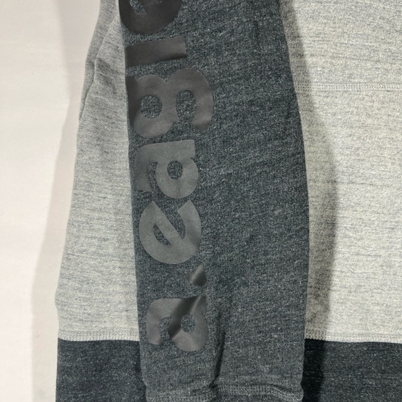 American Eagle Graphic Sweatshirt Hoodie Mens Sz Lg Two Tone GRAY PREOWNED A63 - Picture 3 of 15